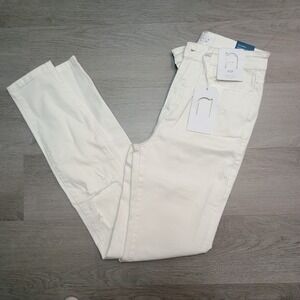 Nature Denim High Rise White Distressed Skinny Jeans Size 7/27